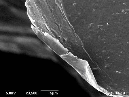 SEM images of Ti3C2Tx with different magnification